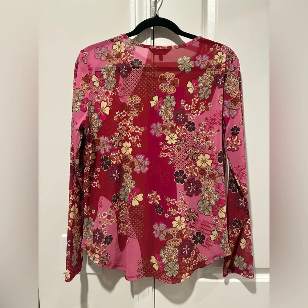 Johnny Was Multicolor Floral Blouse - Picture 2 of 8